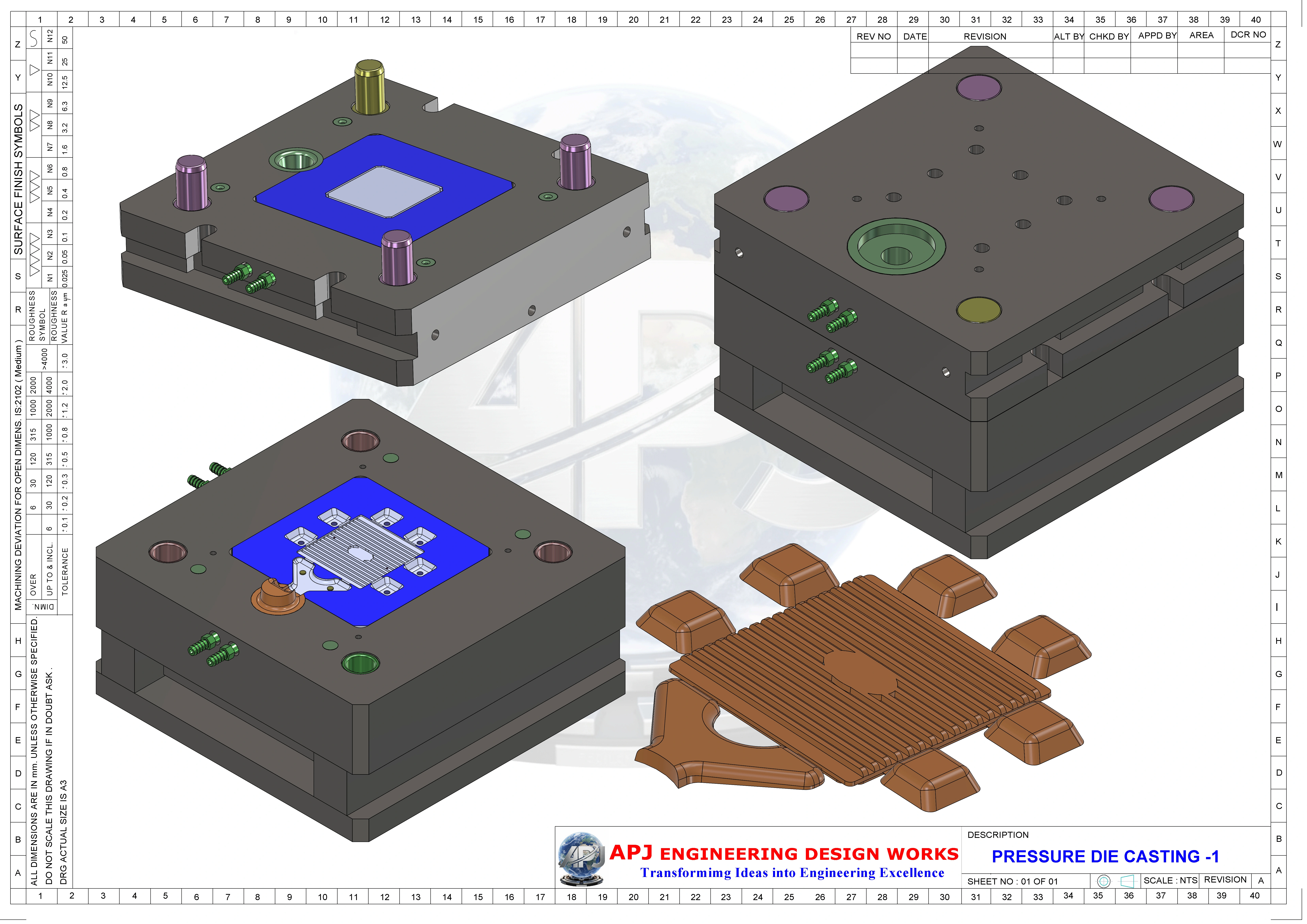PRESSURE DIE CASTING DIE - 1