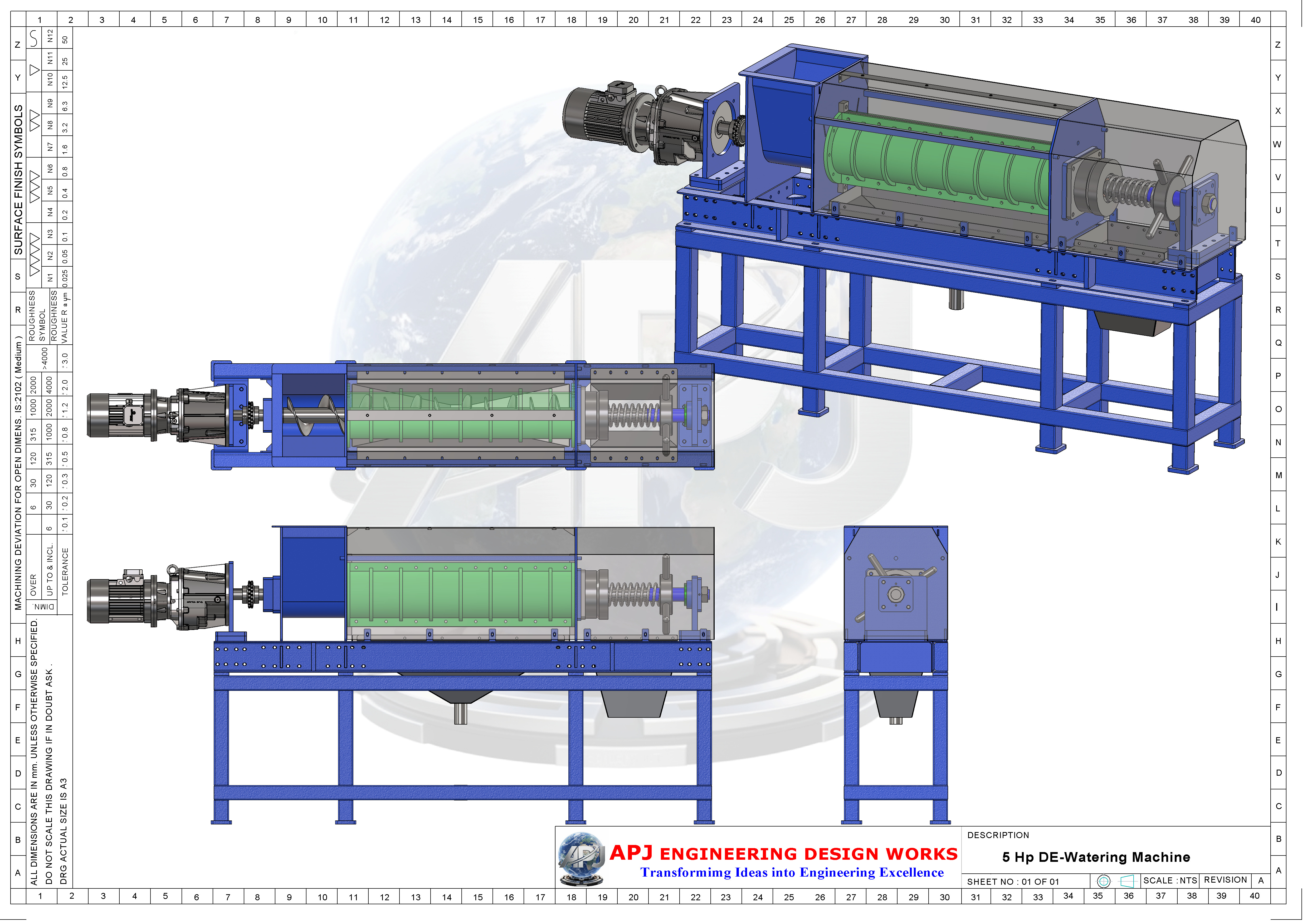 5 Hp DE-WATERING MACHINE