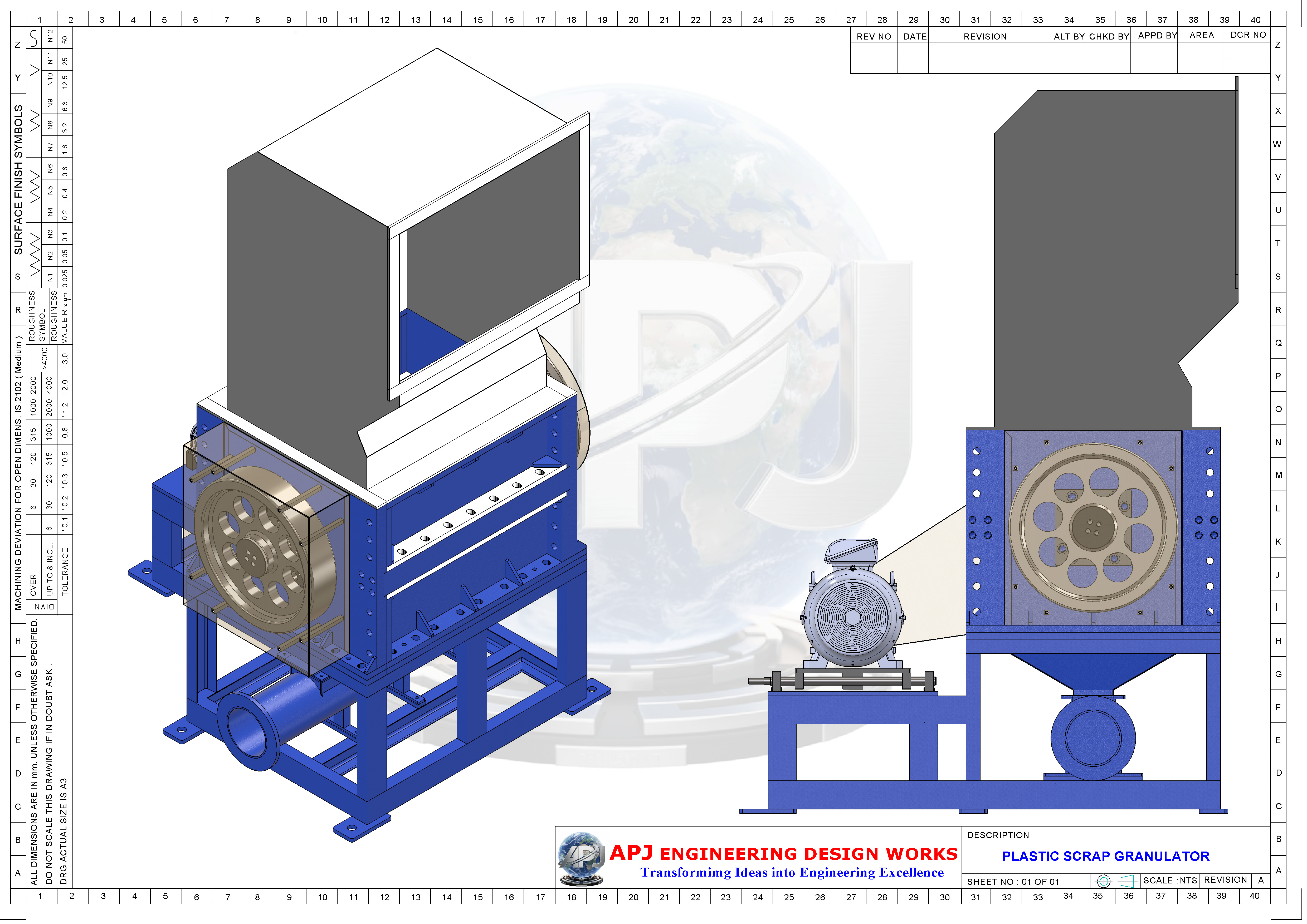 PLASTIC SCRAP GRANULATOR